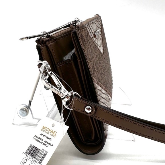 Michael Kors Large Double Zip Wallet Wristlet Dusk Multi - Picture 5 of 10